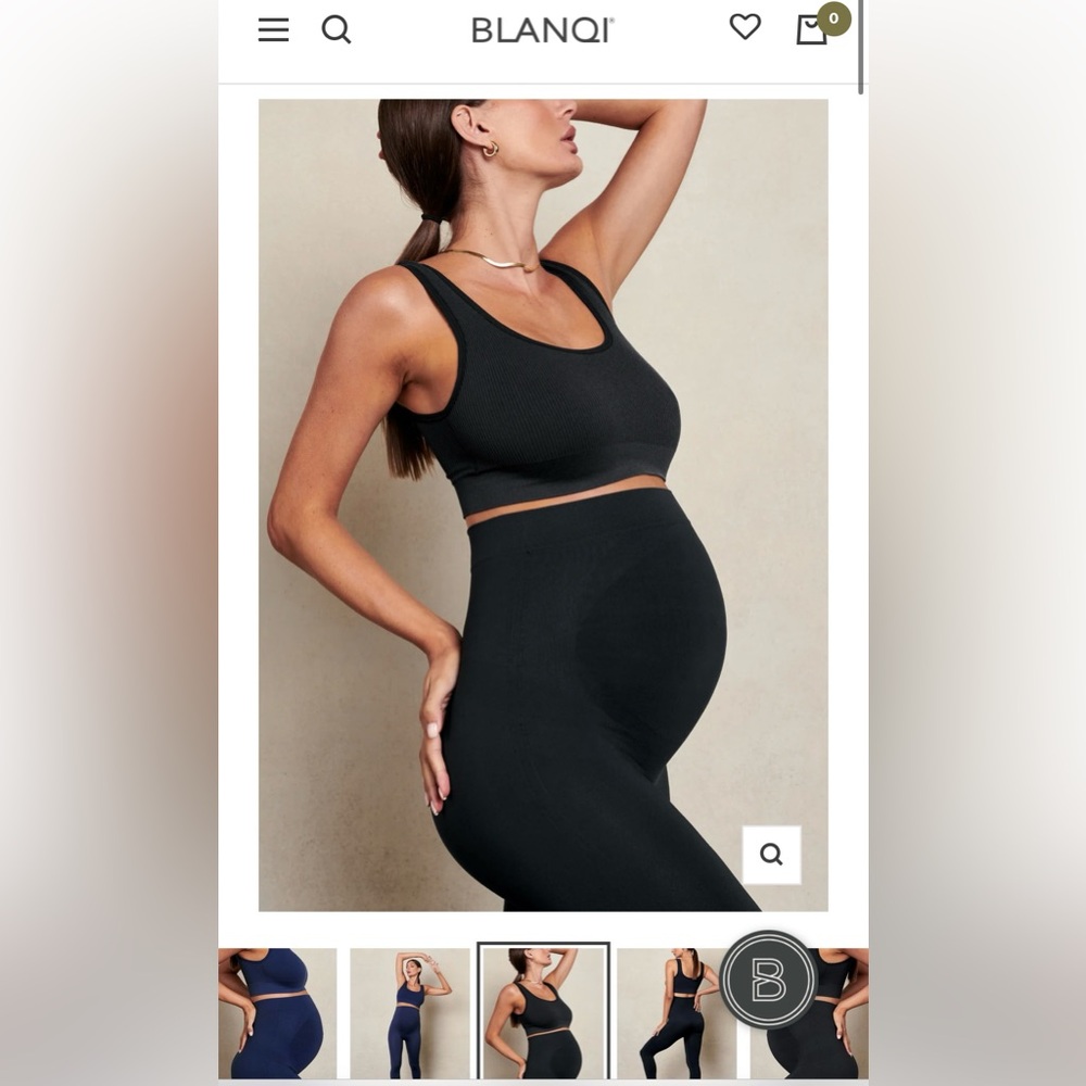 Maternity Belly Support Leggings | Size L